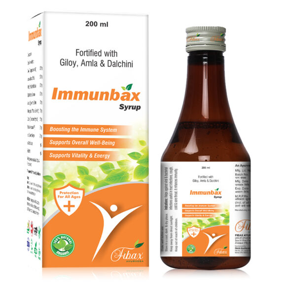 Immunbax Ayurvedic Syrup 200ml – Natural Immunity and Platelet Support by Fibax Pharma