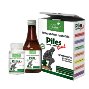 Piles Back Combo Kit – Ayurvedic Capsules and Syrup for Natural Piles Relief by Fibax Pharma