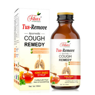 Tus Remove Syrup – Ayurvedic Cough Relief Syrup with Honey and Natural Herbs by Fibax Pharma