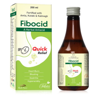 Fibocid Ayurvedic Syrup – Natural Antacid and Digestive Enzyme 200ml by Fibax Pharma