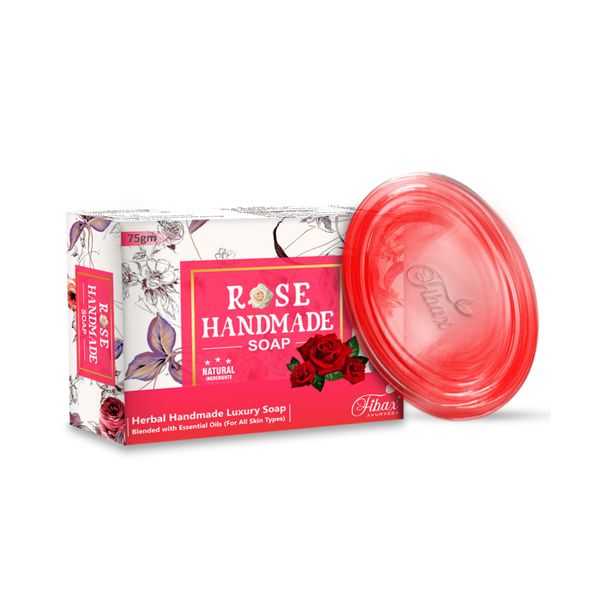 Fibax Rose Soap for pore tightening and pH balance